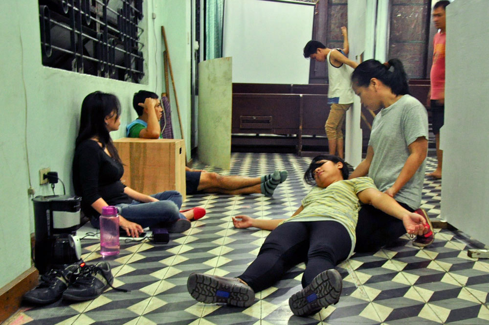 Outtakes from the rehearsal of the play