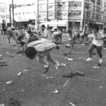 As gunshots continue, protesters stumble upon each other. Ramon Acasio