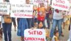 Nangangambang mapalayas sa kanilang mga tirahan ang mga residente ng Sitio Kawayan, San Agustin, Novaliches. (Larawan mula kay Sophia Villarama)