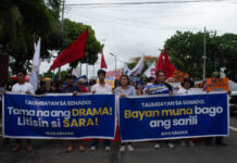 ‘Sara, panagutin!’ sigaw ng mga progresibong grupo tungong Senado