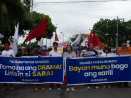 ‘Sara, panagutin!’ sigaw ng mga progresibong grupo tungong Senado